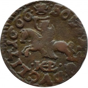 Jan II Kazimierz, szeląg litewski 1666, Brześć