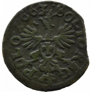Jan II Kazimierz, szeląg koronny 1663, Ujazdów