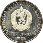 Bułgaria, 5 lewów 1973, proof, UNC