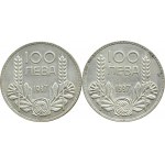 Bułgaria, car Borys III, lot 100 lewa 1937