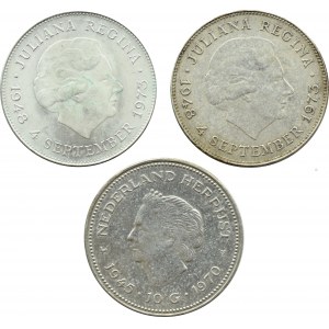 Holandia, Juliana, lot 10 guldenów 1970-1973, Utrecht