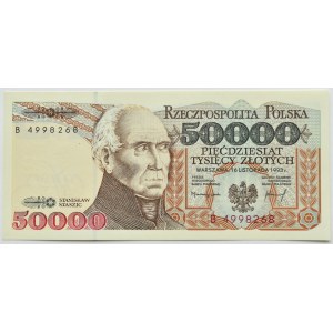 III RP, St. Staszic, 50000 złotych 1993, seria B, UNC
