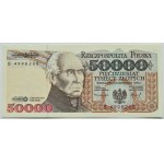 III RP, St. Staszic, 50000 złotych 1993, seria B, UNC