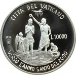 Watykan, Jan Paweł II, 10000 lirów 1996, Rok Święty 2000- chrzest