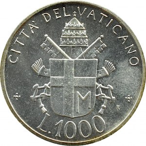 Watykan, Jan Paweł II, 1000 lirów 1992