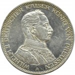 Niemcy, Prusy, Wilhelm II w mundurze, 3 marki 1914 A, Berlin