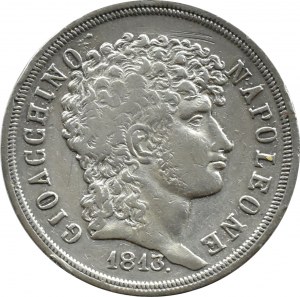 Italia, Regno delle Due Sicilie, Gioacchino Napoleone Murat, 2 lire 1813, raro