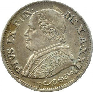Państwo Kościelne, Pius IX, 10 soldi 1868 R, Rzym