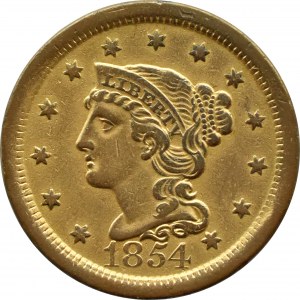 USA, Głowa Wolności, 1 cent 1854, Filadelfia
