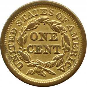 USA, Głowa Wolności, 1 cent 1854, Filadelfia