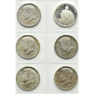 USA, J.F. Kennedy, lot 1/2 dolara 1964-1969, 1982, Filadelfia/Denver/San Francisco