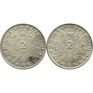 Austria, lot 2 szylingi 1928-1929, Wiedeń