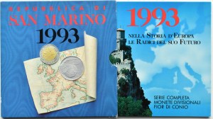 San Marino, serie di 10 monete 1993, UNC
