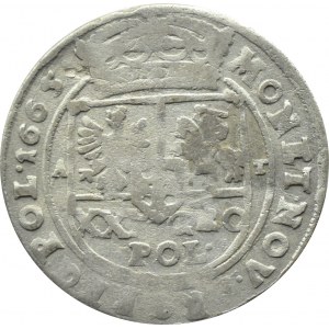 Jan II Kazimierz, złotówka (tymf) 1665 AT, Bydgoszcz