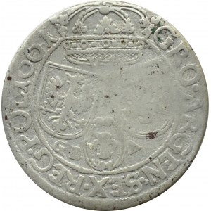 Jan II Kazimierz, szóstak 1661 GB-A, Lwów