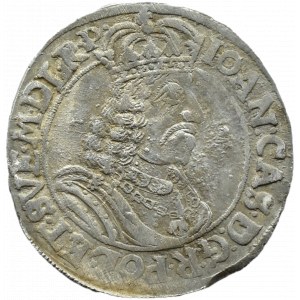 Jan II Kazimierz, ort 1662 HD-L, Toruń, RZADKI