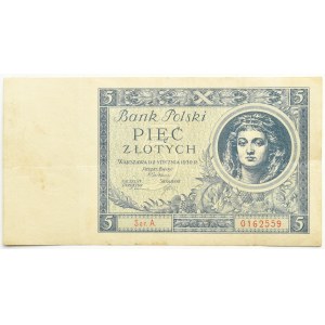II RP, 5 złotych 1930, seria A - RZADKOŚĆ!