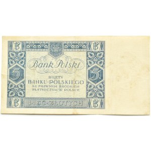 II RP, 5 złotych 1930, seria A - RZADKOŚĆ!