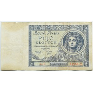 II RP, 5 złotych 1930, seria E - RZADKI