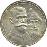 Rosja, Mikołaj II, rubel 1913 BC, 300 lat Domu Romanowów, Petersburg, UNC