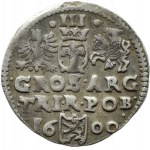 Zygmunt III Waza, trojak 1600, Bydgoszcz, ODWRÓCONA LITERA G