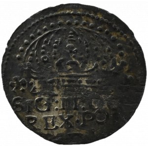 Zygmunt III Waza, grosz koronny 1611, FAŁSZERSTWO z EPOKI