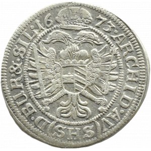 Śląsk, Leopold I, 6 krajcarów 1673 SHS, Wrocław