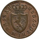 Niemcy, Nassau, Adolph, 1 kreuzer 1856, Wiesbaden