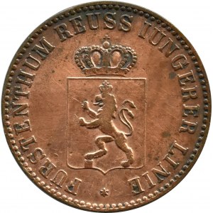 Niemcy, Reuss, Heinrich LXVII, 3 pfennige 1864 A, Berlin