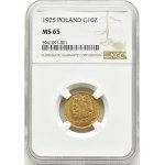II RP, Bolesław Chrobry, 10 złotych 1925, Warszawa, NGC MS65