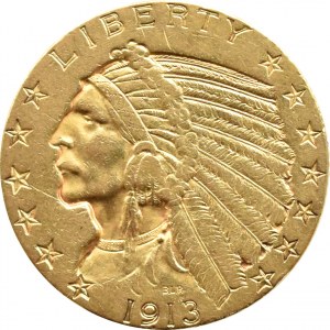 USA, Indian, $5 1913, Philadelphia