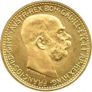 Austro-Węgry, Franciszek Józef I, 10 koron 1912, Wiedeń, UNC