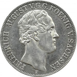 Niemcy, Saksonia, Fryderyk August II, dwutalar 1854 F, Stuttgart