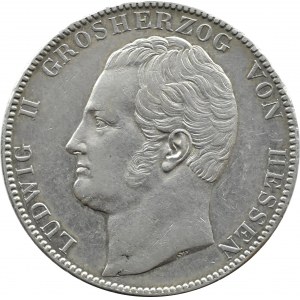 Niemcy, Hesja-Darmstadt, Ludwig II, dwutalar (3 1/2 guldena) 1841, Darmstadt