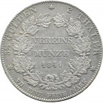 Niemcy, Hesja-Darmstadt, Ludwig II, dwutalar (3 1/2 guldena) 1841, Darmstadt