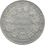 Niemcy, Hesja-Darmstadt, Ludwig II, dwutalar (3 1/2 guldena) 1841, Darmstadt