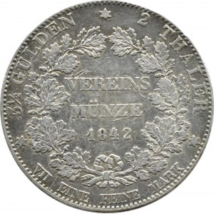 Deutschland, Hessen-Darmstadt, Ludwig II., Zwei-Dollars (3 1/2 Gulden) 1842, Darmstadt