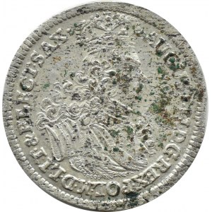 August II the Strong, sixpence 1702 EPH, Leipzig