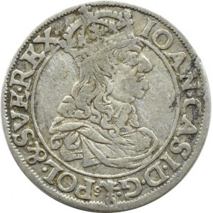 Jan II Kazimierz, szóstak 1661 TL-B, Kraków ...&SVE REX