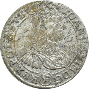 John II Casimir, sixpence 1667 TL-B, Bydgoszcz