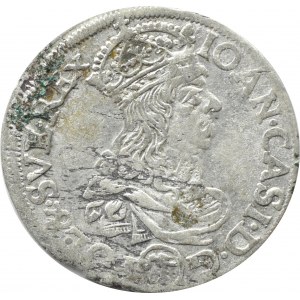 John II Casimir, sixpence 1660 TL-B ...SVE REX, Cracow, without borders