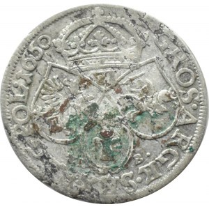 John II Casimir, sixpence 1660 TL-B ...SVE REX, Cracow, without borders