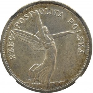II RP, Nike, 5 zloty 1928, Warsaw, NGC MS62