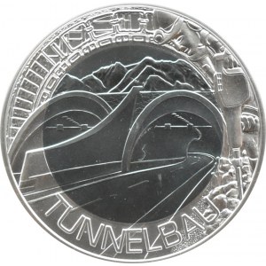 Austria, 25 euro 2013, Budowa Tunelu, UNC