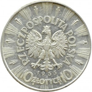 II RP, Józef Piłsudski, 10 złotych 1935, Warszawa