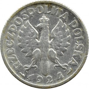 II RP, Spikes, 1 zloty 1924, Paris