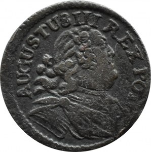 August III Sas, szeląg 1752 A, Gubin