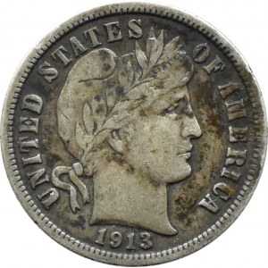 USA, Barbera, one dime (10 centów) 1913, Filadelfia