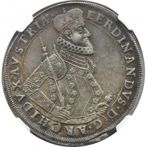 Rakousko, Ferdinand, tolar 1617, Graz, NGC AU58