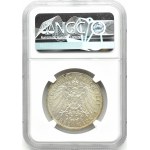 Niemcy, Schaumburg-Lippe, Georg, 3 marki 1911, Berlin, NGC MS61
